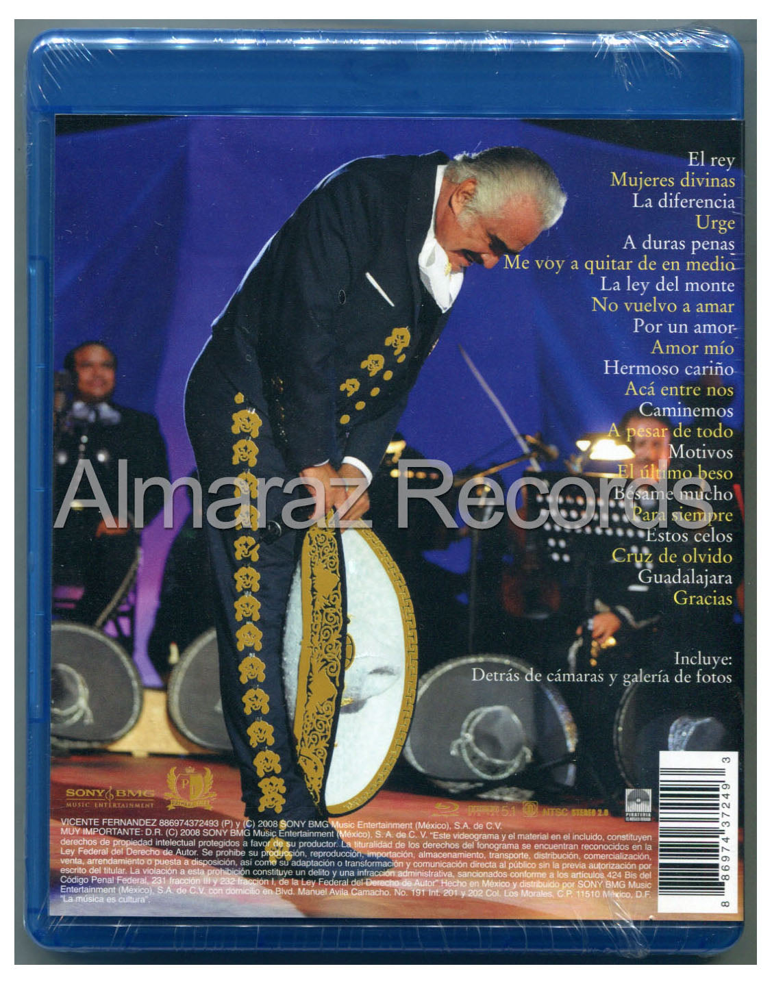 Vicente Fernandez Blue Ray 58