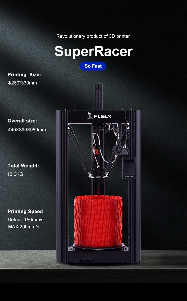 FLSUN Super Racer(SR) Fast Printing FDM Beginner Friendly 3D