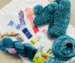 Skill Building Club subscription at Apple Yarns with hand dyed yarns and online education