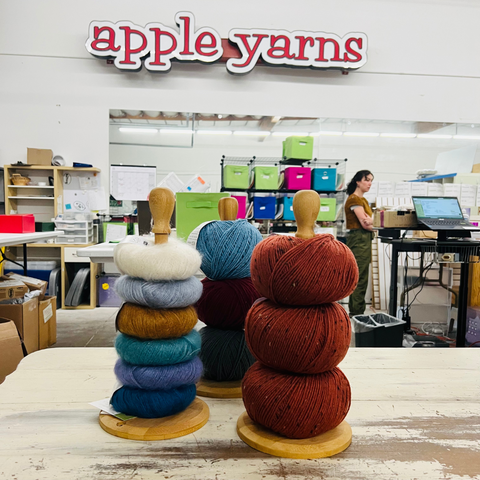yarn storage at Apple Yarns