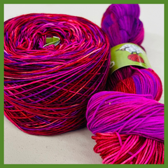 Hand-dyed yarn for Apple Yarns subscription