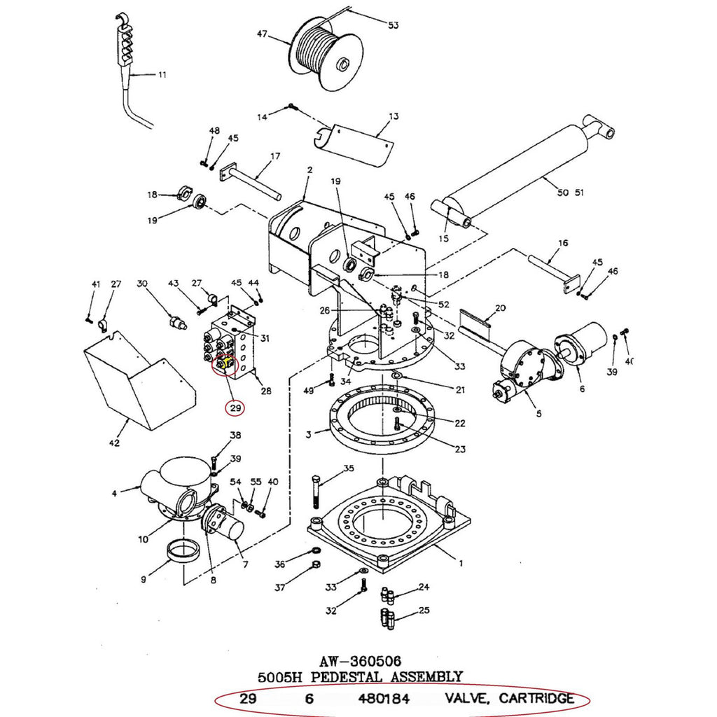 Auto Crane 480184000 Valve Cartridge For 5005h 6006h 8005h B B Truck Crane