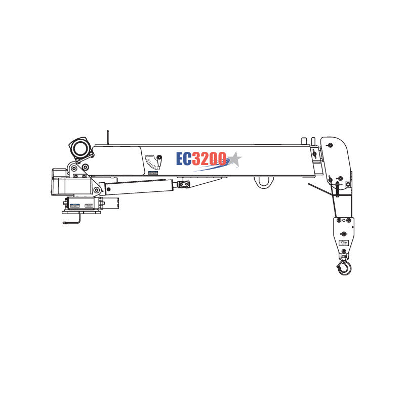 Stellar 42790S, EC3200 Electric/Hydraulic Crane, 3,200 lbs.