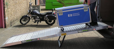 Alloy Ramps Loading Ramp in Use
