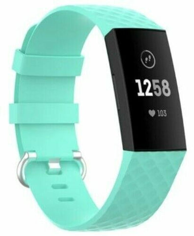 Replacement Band For Fitbit Charge 3 & Charge 4, Blue Size Small S