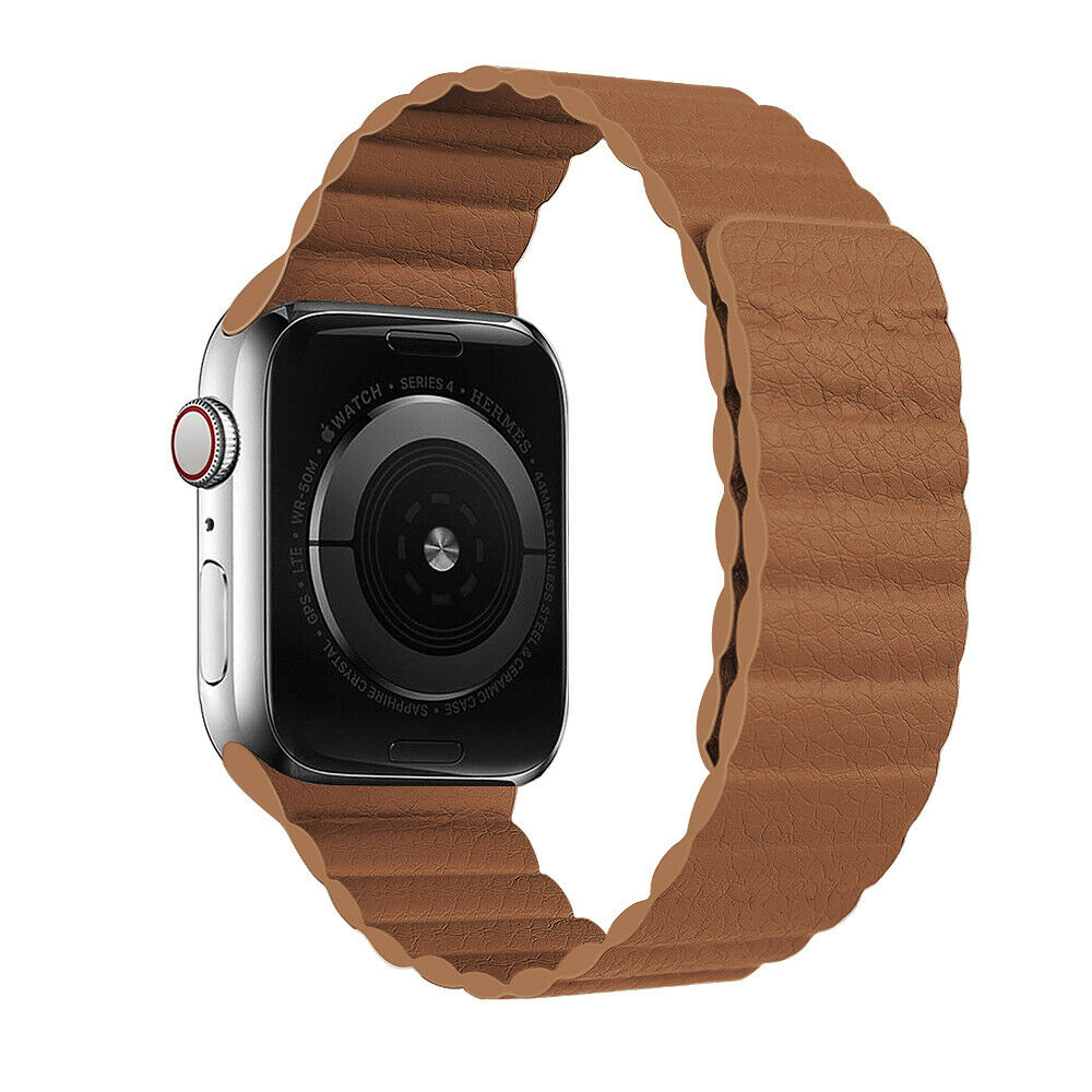 Leather Strap (For Apple Watch) Light Brown Bakers Bands Limited