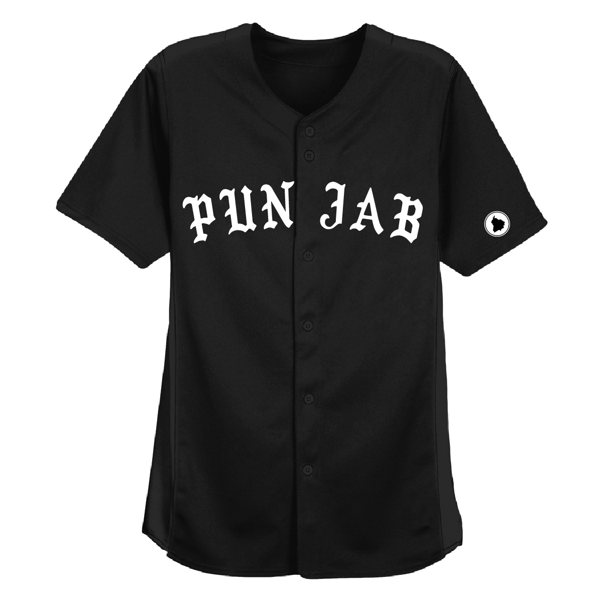 black baseball jersey