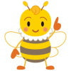 ロイヤルゼリーの質問に答えてくれる可愛い蜂です！