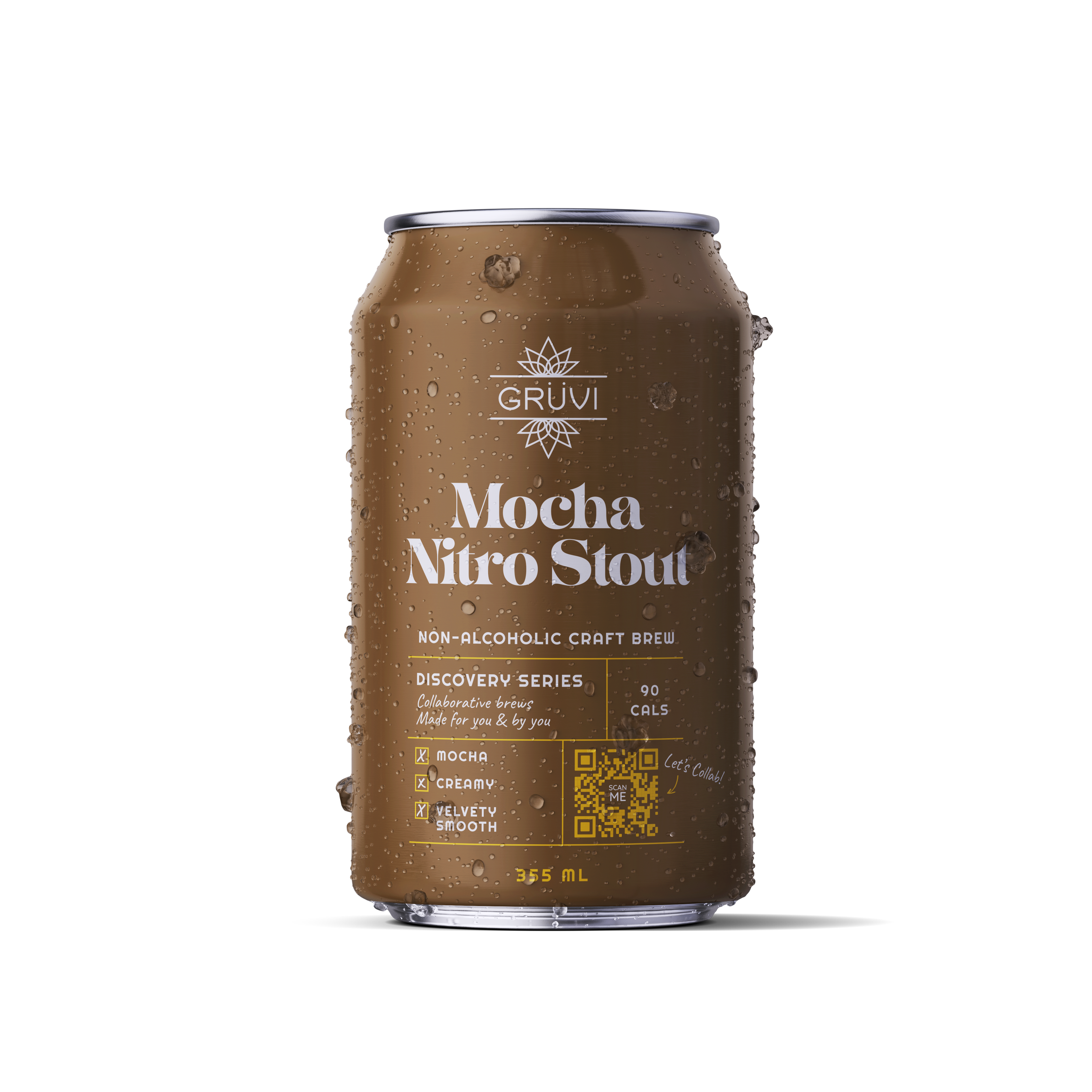 Non-Alcoholic Mocha Nitro Stout - Grüvi product image