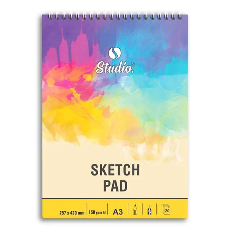 Studio A3 Sketch Pad For Artist (150gsm)