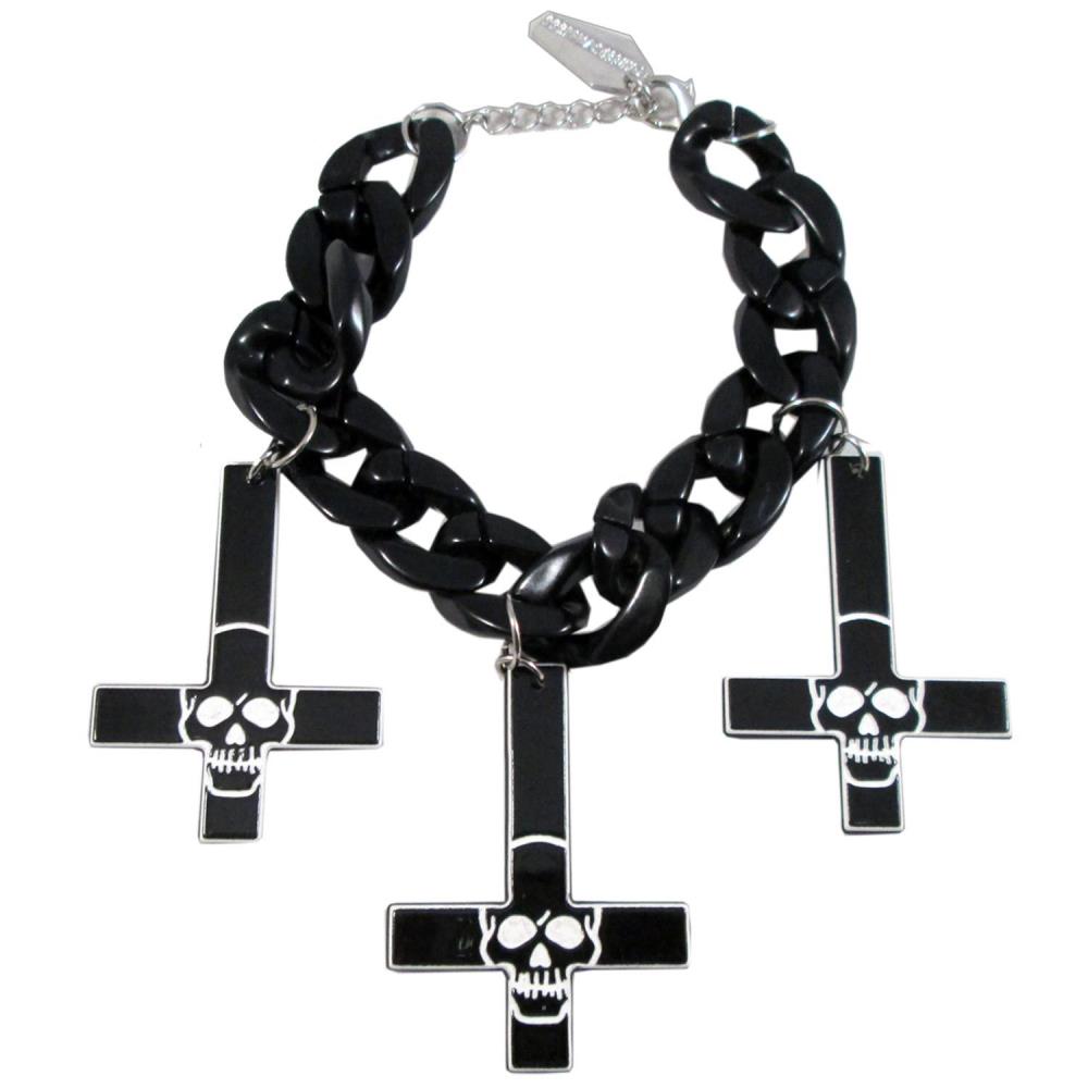 KREEPSVILLE 666//Inverted Cross Chain Necklace – EpicureanGarden