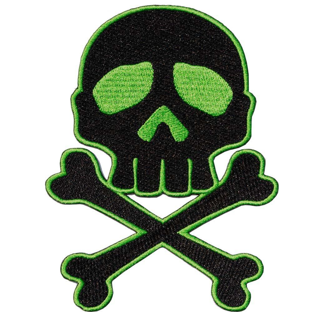 green skull and crossbones