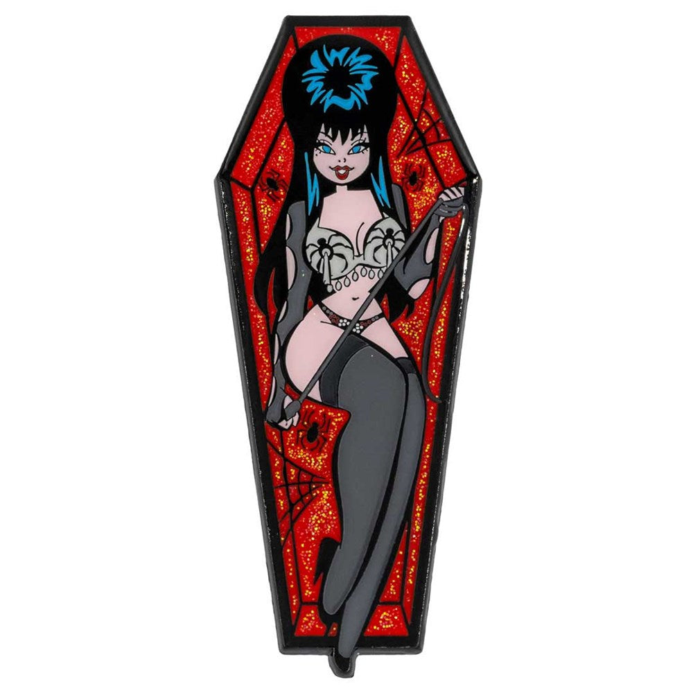 Goth Girl Coffin Elvira Bats Art 