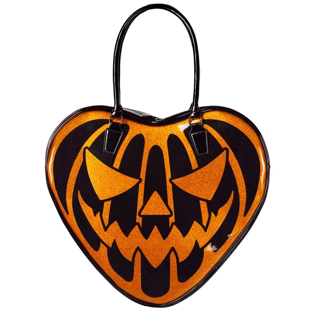 Pumpkin Glitter Heart Bag – Kreepsville