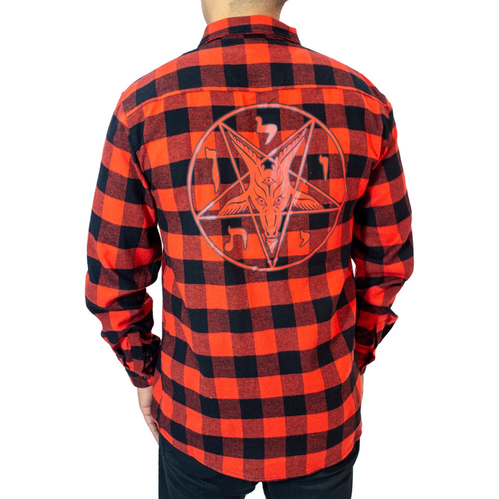 Flygtig Clancy træ Satanic Circle Red Flannel Shirt – Kreepsville 666