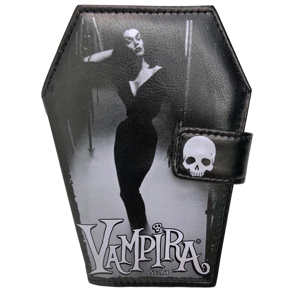 Vampira Electric Chair Black Cigarette Case/Metal Wallet Money Holder