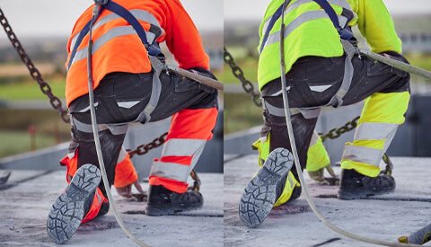 Hi-vis work trousers