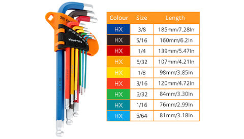 Imperial hex key