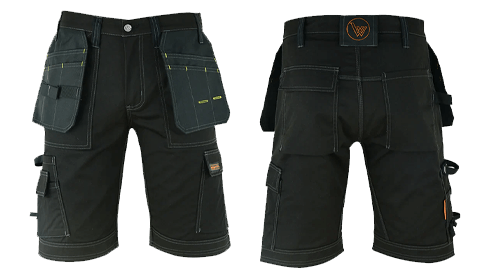 black work shorts