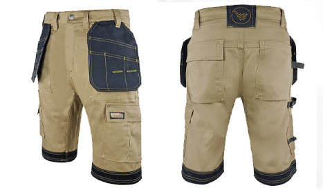 khaki work shorts