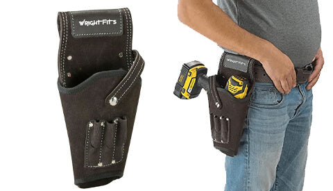 leather hammer drill holster tool pouch-hammer holder