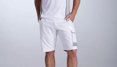 painter work shorts  - white work shorts