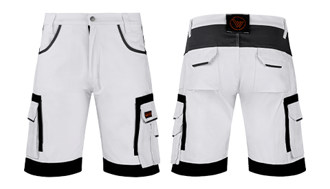 Painter work shorts - white work shorts