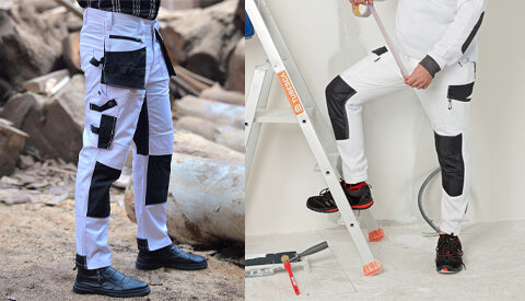 painter work trousers - white work trousers