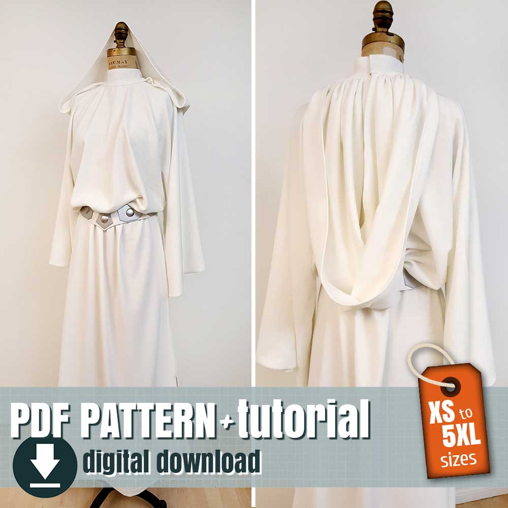 Jedi costume pattern. Available sizes: XS to 5XL – juliechantal