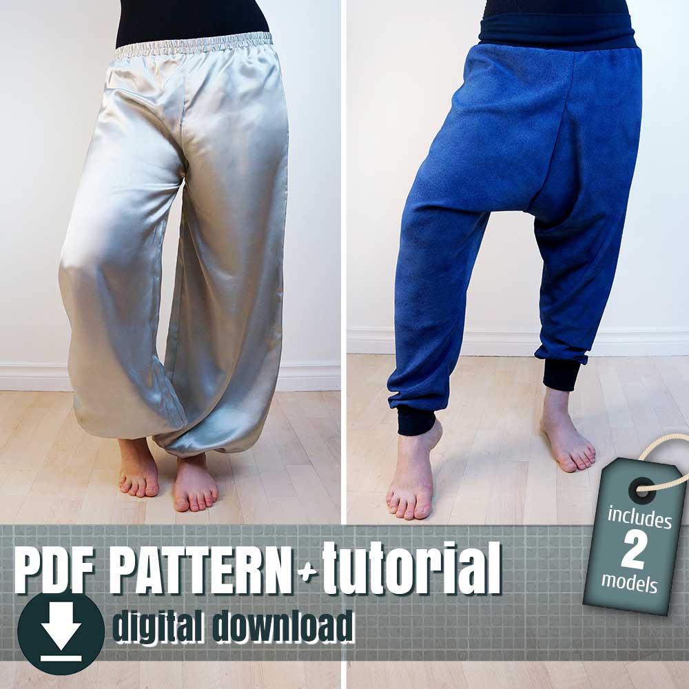Stylish HAREM PANTS  DIY pattern to sew them  Sew Guide