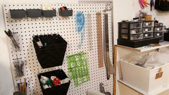 rangement et organisation - pegboard