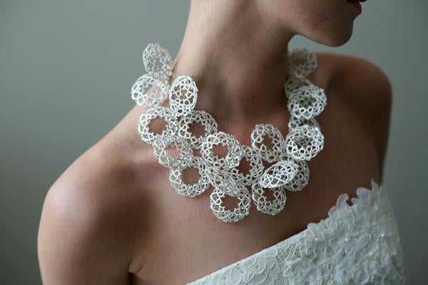 Statement necklace Salka wedding jewelry from Iceland