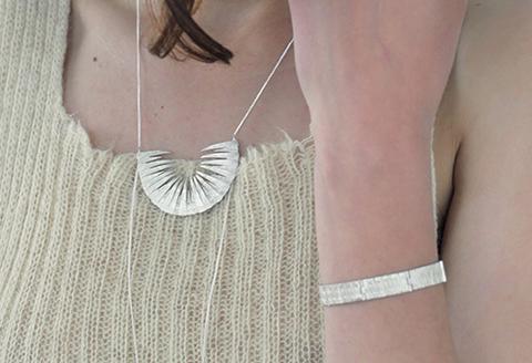 Tuttu necklace and bracelet set by Aurum Icelandic Jewelry