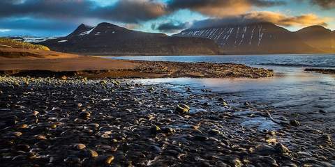 Westfjords Iceland black terrain