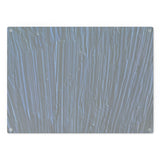 blue bamboo design glass cutting board display/serving tray cheese plate in blue, black, white, gray
