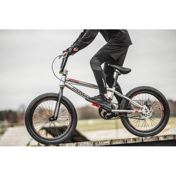 Mongoose Pt20 Pump Track Bmx Bike Single Speed 20 Inch Wheels Silv Us2dk 