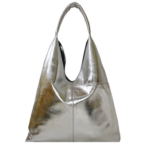 Shop Sostter Ethical Leather Metallic Bag