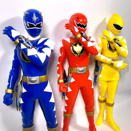 [LOOSE] Abaranger: Big Soft Vinyl Figure Set of Three (Game Prize Exclusive) | CSTOYS INTERNATIONAL