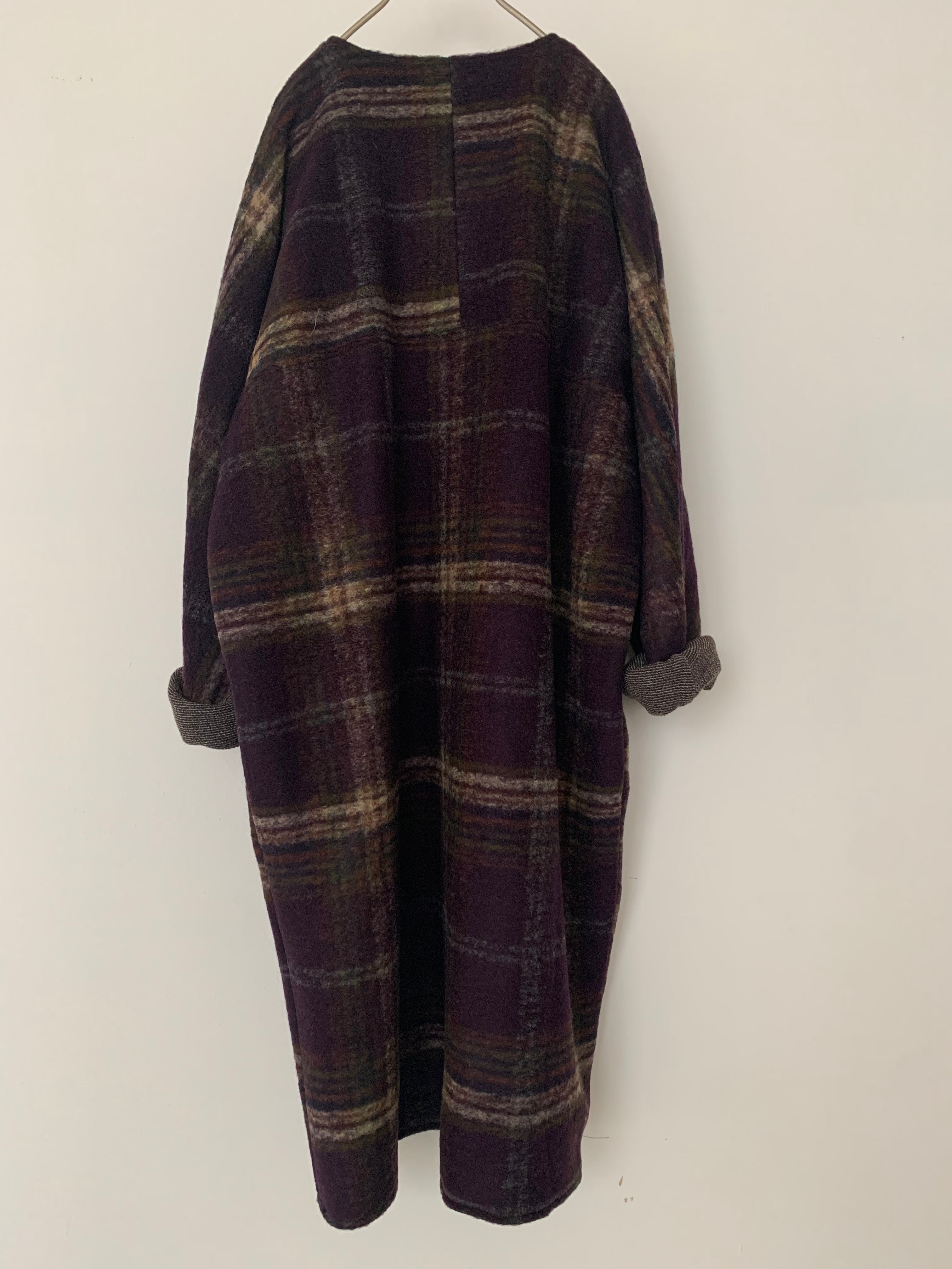 Hello Lupo poncho purple check ポンチョ ＼半額SALE／ 7791円引き ...