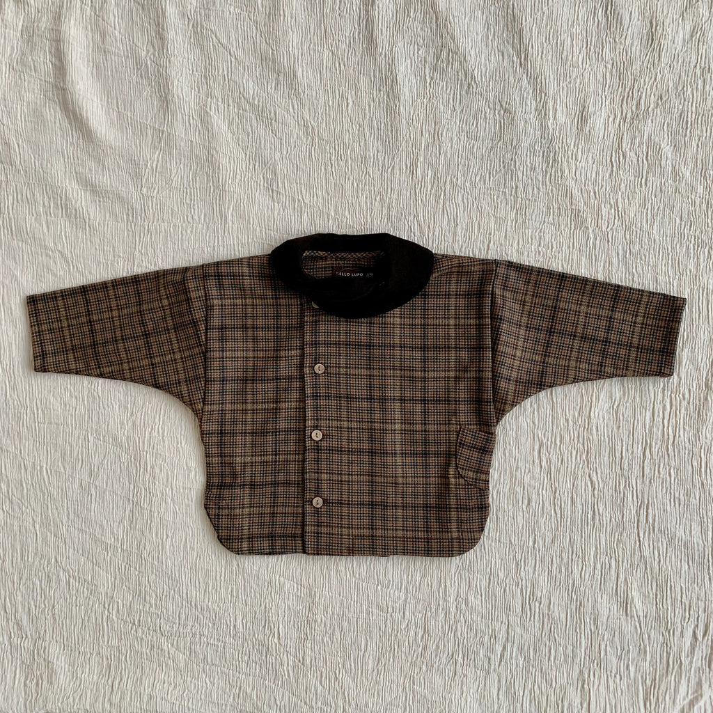 Kumo shirt, lill check – Hello Lupo