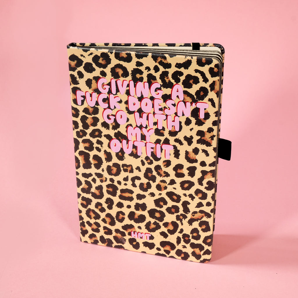 Red Leopard Print Notebook: Animal Print Notebook