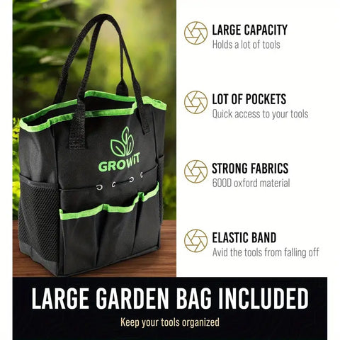 Gardening Tools Set with Tote Bag