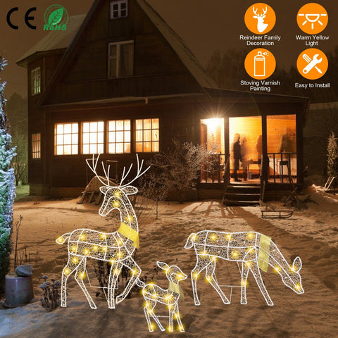 Christmas Deer Decor for Outdoor or Indoor