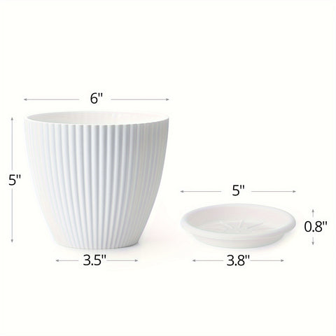 Plant Pots with Saucers Dimensions