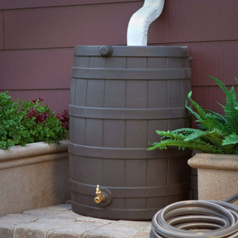 50 Gallon Plastic Rain Water Barrel