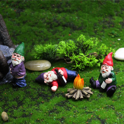 4Pcs Miniature Gnomes