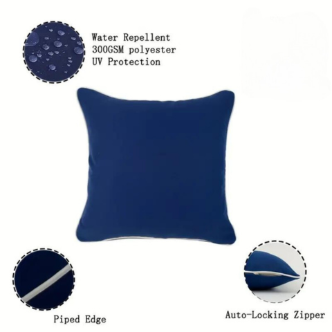 4 Pcs Outdoor Pillow Covers Water Repellent
