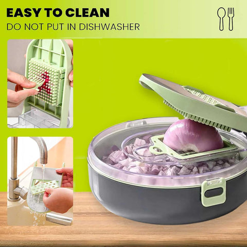 Easy to Clean Round Multi-functional Vegetable Chopper