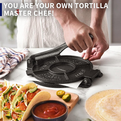 Cast Iron Tortilla Press | Tortilla Maker 7.5 Inch