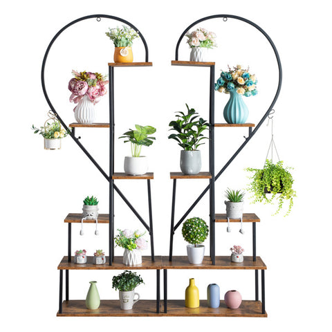 2pcs Heart Shaped Plant Stands